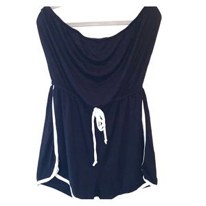 Black and white fashion nova romper